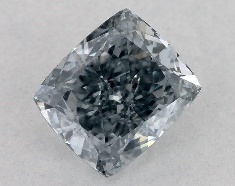 GIA 0.30 Carat Fancy Gray Blue-SI1 Cushion Modified Cut Diamond
